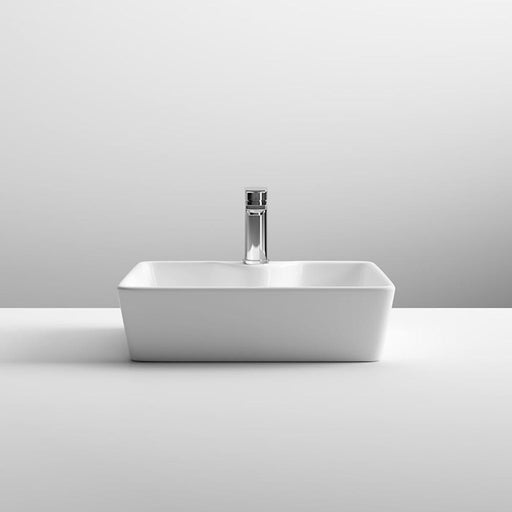 Nuie Rectangle 480mm 1TH Counter Top Vessel Basin - Unbeatable Bathrooms