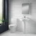 Nuie Freya 55cm 1TH Full Pedestal Basin - Unbeatable Bathrooms
