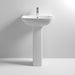 Nuie Ava 545mm 1TH Full Pedestal Basin - Unbeatable Bathrooms