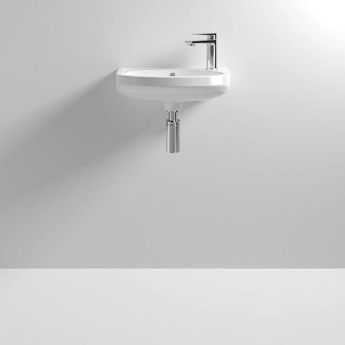 Nuie Melbourne 35/45cm 1TH Wall Hung Basin - Unbeatable Bathrooms