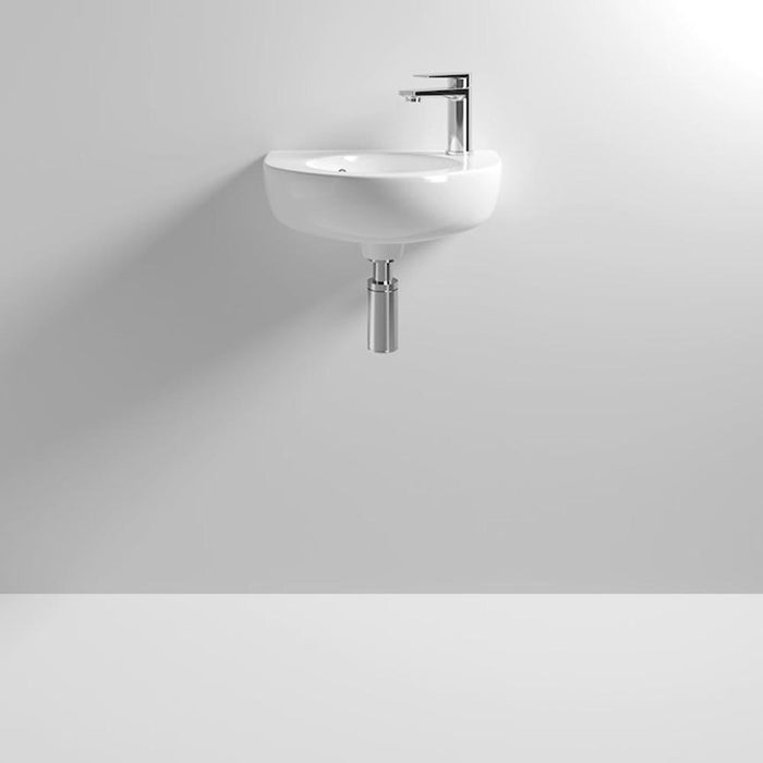 Nuie Melbourne 35/45cm 1TH Round Wall Hung Basin - Unbeatable Bathrooms