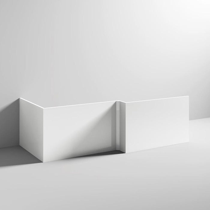 Nuie Athena Square Shower Bath End Panel 70cm - Unbeatable Bathrooms