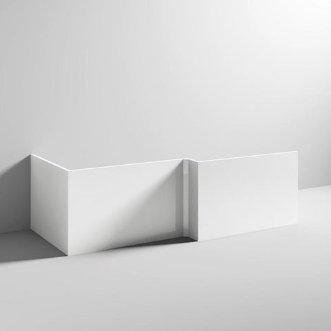 Nuie Athena Square Shower Bath End Panel 70cm - Unbeatable Bathrooms