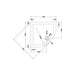 Nuie Quadrant Shower Tray - White - Unbeatable Bathrooms