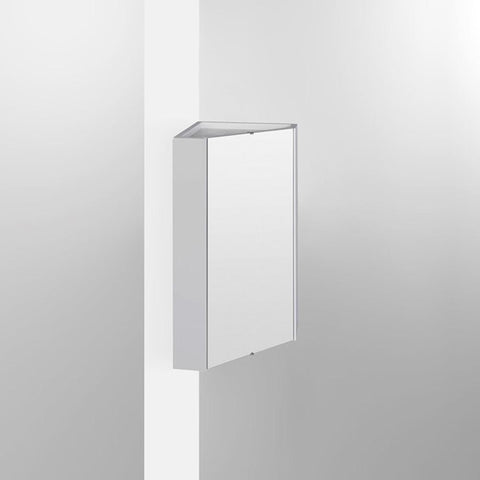 Nuie Mayford Corner Mounted Mirror Cabinet - Unbeatable Bathrooms