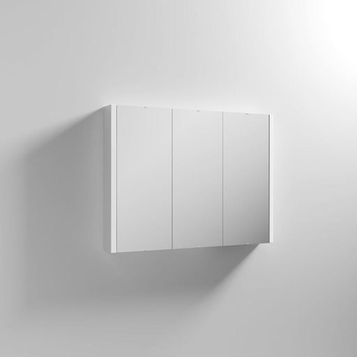 Nuie Eden 900mm 3 Door Turin Mirror Cabinet - Unbeatable Bathrooms