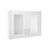 Nuie York 800mm 2-Door Mirror Cabinet - Unbeatable Bathrooms