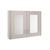 Nuie York 800mm 2-Door Mirror Cabinet - Unbeatable Bathrooms