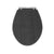 Nuie York Wood Effect Soft Close Toilet Seat - Royal Grey - Unbeatable Bathrooms