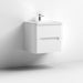 Nuie Elbe 600/800mm Vanity Unit - Wall Hung 2 Drawer Unit with Basin - Unbeatable Bathrooms