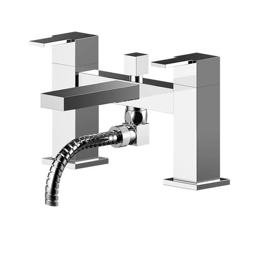 Nuie Sanford Deck Mounted Bath Shower Mixer With Kit - Unbeatable Bathrooms