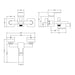 Nuie Sanford Wall Mounted SL Bath Shower Mixer With Kit - Unbeatable Bathrooms