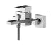 Nuie Sanford Wall Mounted SL Bath Shower Mixer With Kit - Unbeatable Bathrooms