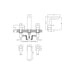 Nuie Sanford Deck Mounted 3TH Basin Mixer with Pop-up Waste - Unbeatable Bathrooms