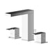 Nuie Sanford Deck Mounted 3TH Basin Mixer with Pop-up Waste - Unbeatable Bathrooms