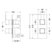 Nuie Sanford Twin Thermostatic Valve - Unbeatable Bathrooms