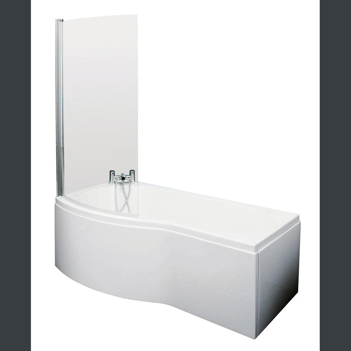 Nuie Square 1500/1700mm Shower Bath Set - Unbeatable Bathrooms