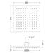 Nuie Led Square Fixed Head - Unbeatable Bathrooms