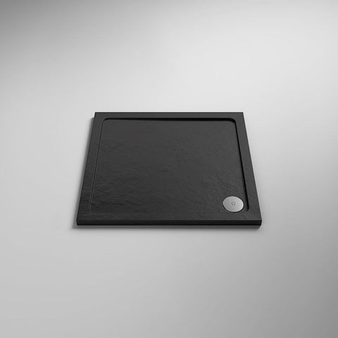 Nuie Square Shower Tray - Black Slate - Unbeatable Bathrooms