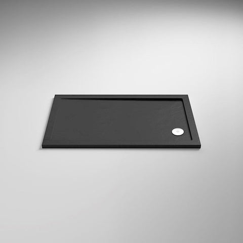 Nuie Rectangular Shower Tray - Black Slate - Unbeatable Bathrooms