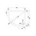 Nuie Offset Quadrant Shower Tray - Black Slate - Unbeatable Bathrooms