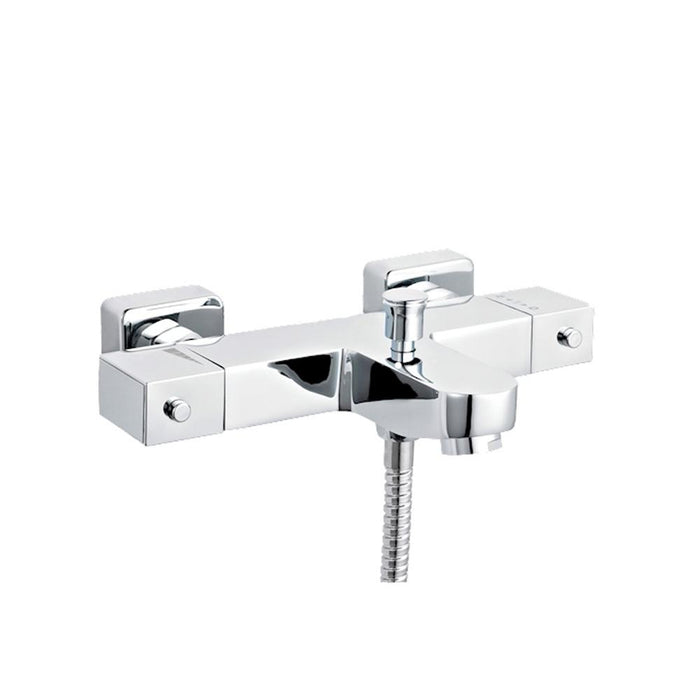 Nuie Square Thermostatic Bath Shower Mixer - Unbeatable Bathrooms