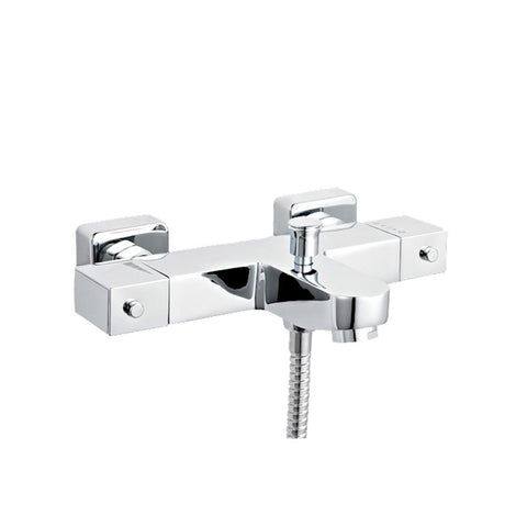 Nuie Square Thermostatic Bath Shower Mixer - Unbeatable Bathrooms