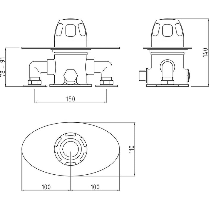 Nuie Exposed Sequential Thermostatic Valve - Unbeatable Bathrooms