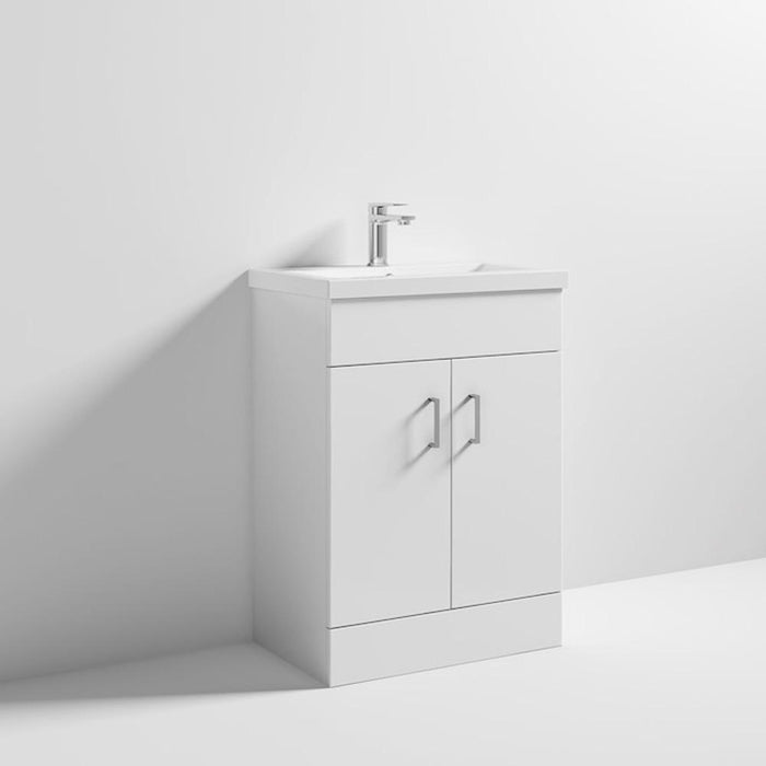 Nuie Eden 500/600mm Vanity Unit - Floor Standing 2 Door Unit with Basin - Unbeatable Bathrooms