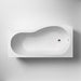 Nuie B-Shaped 1500/1700 x 900mm Shower Bath - Unbeatable Bathrooms