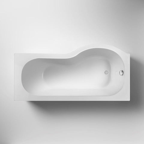 Nuie P-Shaped 15/16/1700mm Shower Bath - Unbeatable Bathrooms