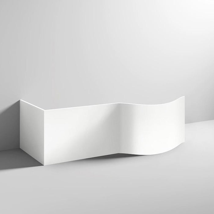 Nuie Acrylic P-Shaped Shower Bath Front Panel - Unbeatable Bathrooms