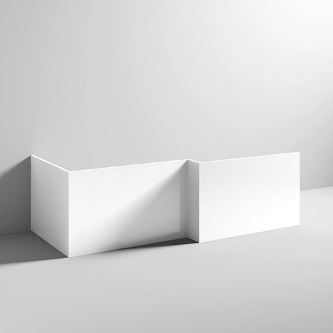 Nuie Acrylic Square Shower Bath End Panel - Unbeatable Bathrooms