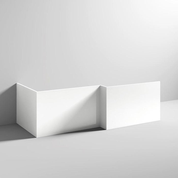 Nuie Acrylic Square Shower Bath Front Panel - Unbeatable Bathrooms