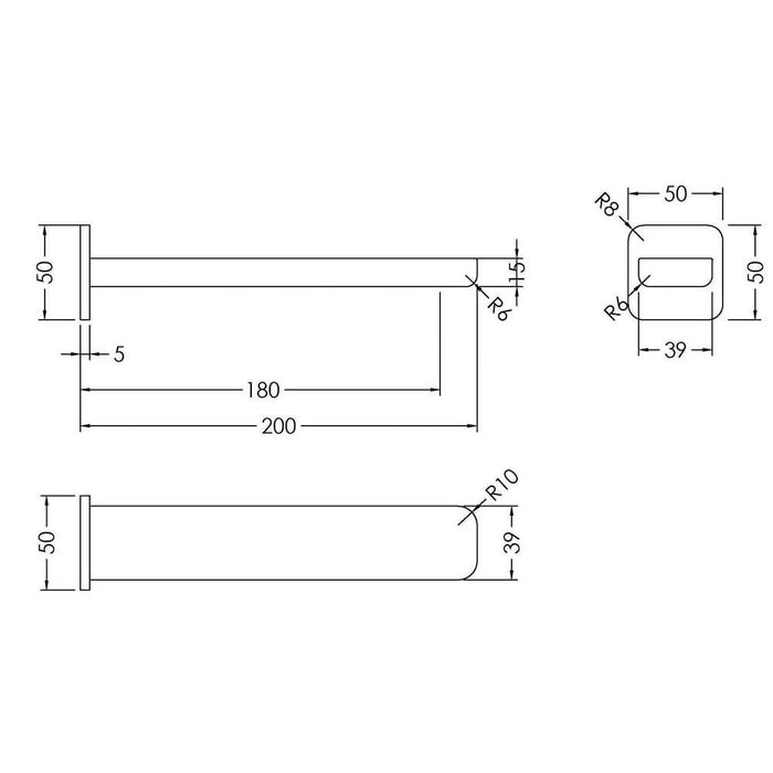 Nuie Windon Bath Spout - Unbeatable Bathrooms