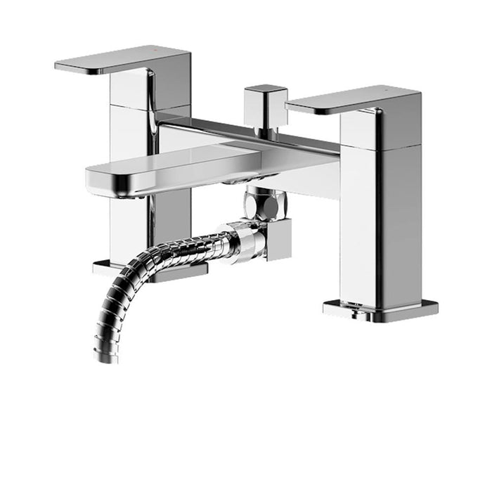 Nuie Windon Deck Mounted Bath Shower Mixer With Kit - Unbeatable Bathrooms