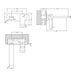 Nuie Windon Wall Mounted 2TH Basin Mixer - Unbeatable Bathrooms