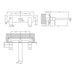 Nuie Windon Wall Mounted 3TH Basin Mixer - Unbeatable Bathrooms