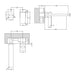 Nuie Windon Wall Mounted 2TH Basin Mixer - Unbeatable Bathrooms