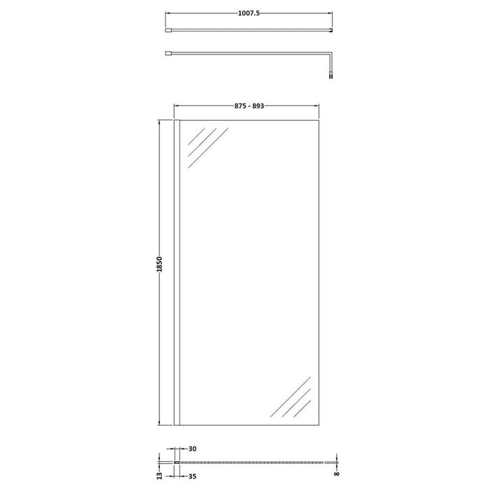 Nuie Wetroom Screens - Unbeatable Bathrooms