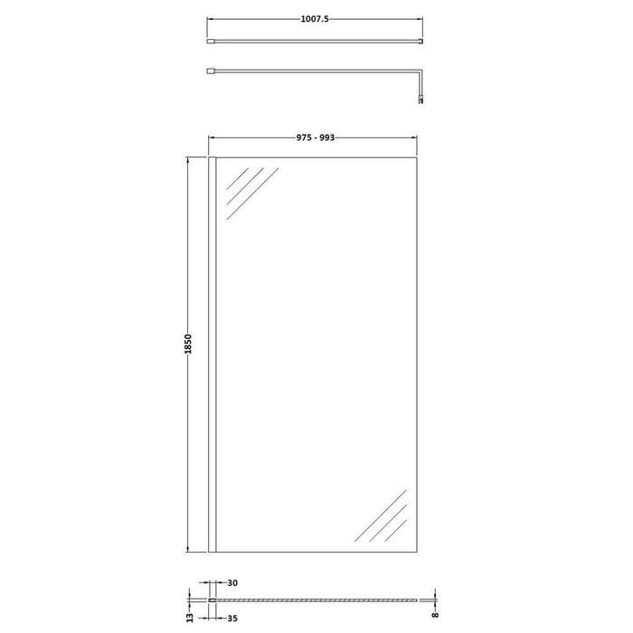 Nuie Wetroom Screens - Unbeatable Bathrooms