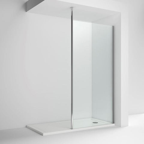 Nuie 2/1m Wetroom Screen Ceiling Post - Unbeatable Bathrooms