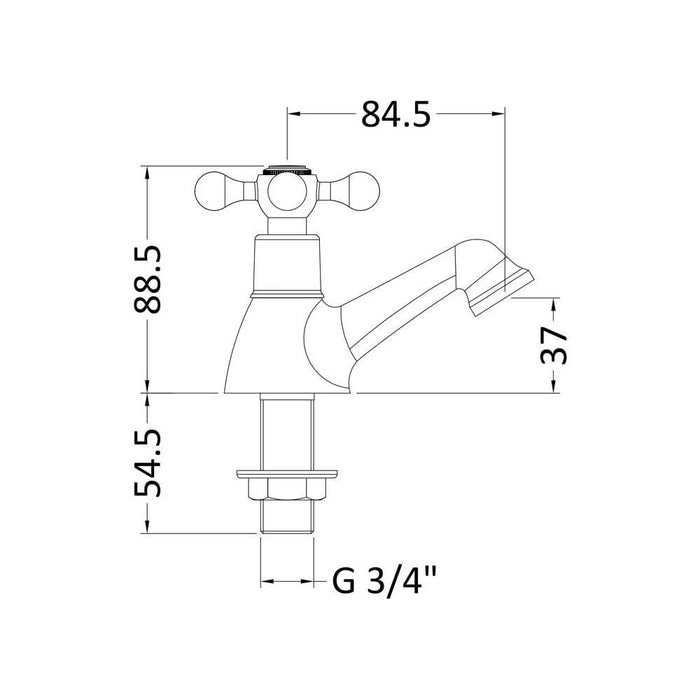 Nuie Viscount Bath Tap - Unbeatable Bathrooms