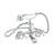 Nuie Viscount Bath Shower Mixer with Handset - Unbeatable Bathrooms