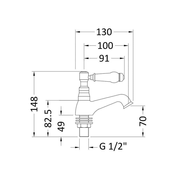 Nuie Bloomsbury Basin Taps - Unbeatable Bathrooms