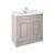 Nuie York 600/800/1000mm Vanity Unit - Floor Standing 2 Door Unit with Basin - Unbeatable Bathrooms