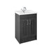 Nuie York 600/800/1000mm Vanity Unit - Floor Standing 2 Door Unit with Basin - Unbeatable Bathrooms