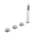 Vado Omika Four Hole Bath Shower Mixer - Unbeatable Bathrooms