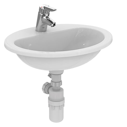 Armitage Shanks Orbit 21 55cm Countertop Basin, No Overflow, No Chainhole - One Taphole - Unbeatable Bathrooms