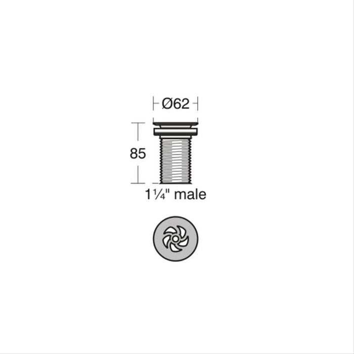 Armitage Shanks Orbit 21 55cm Countertop Basin, No Overflow, No Chainhole - Two Tapholes - Unbeatable Bathrooms